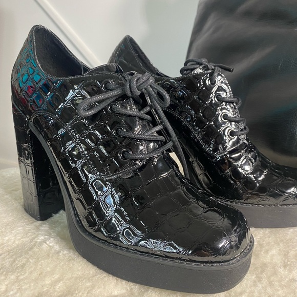 Steve Madden Tristie crocodile- black - Picture 4 of 5